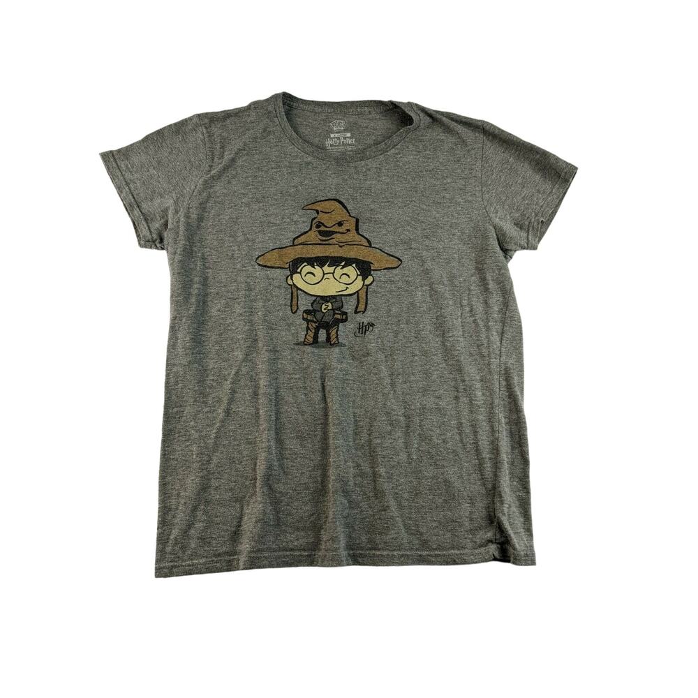 Womens Funko Pop! Tees Harry Potter T Shirt Size XL Graphic Gray Sorting Hat